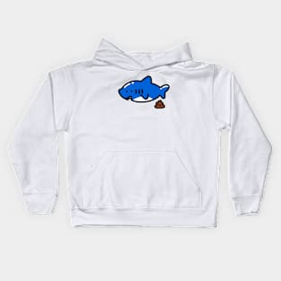 Baby Shark with poop Kids Hoodie